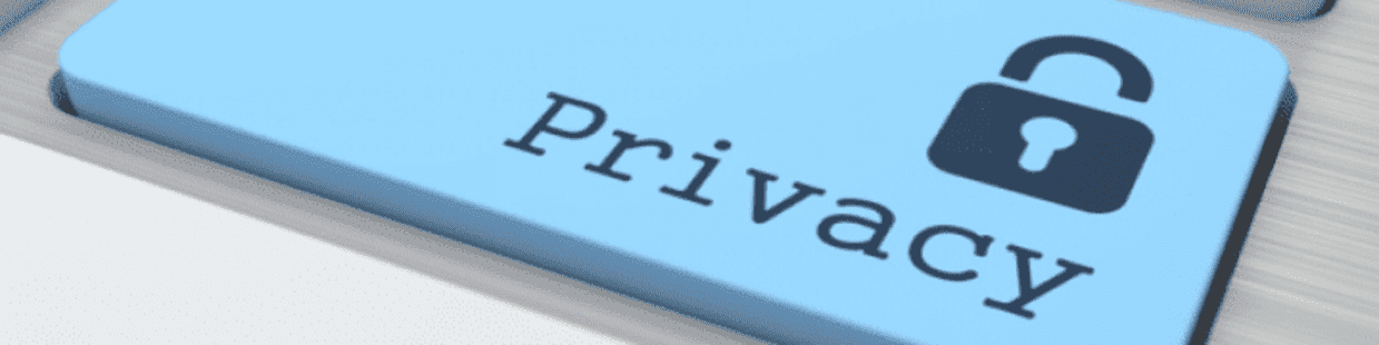Immagine di un lucchetto aperto con scritta "Privacy"